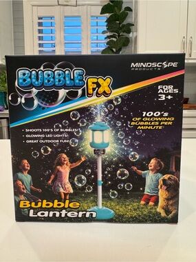 Brand New in Box Mindscope Bubble FX Light-Up Bubble Lantern – 44”